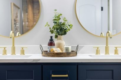 Vanity and countertop installation