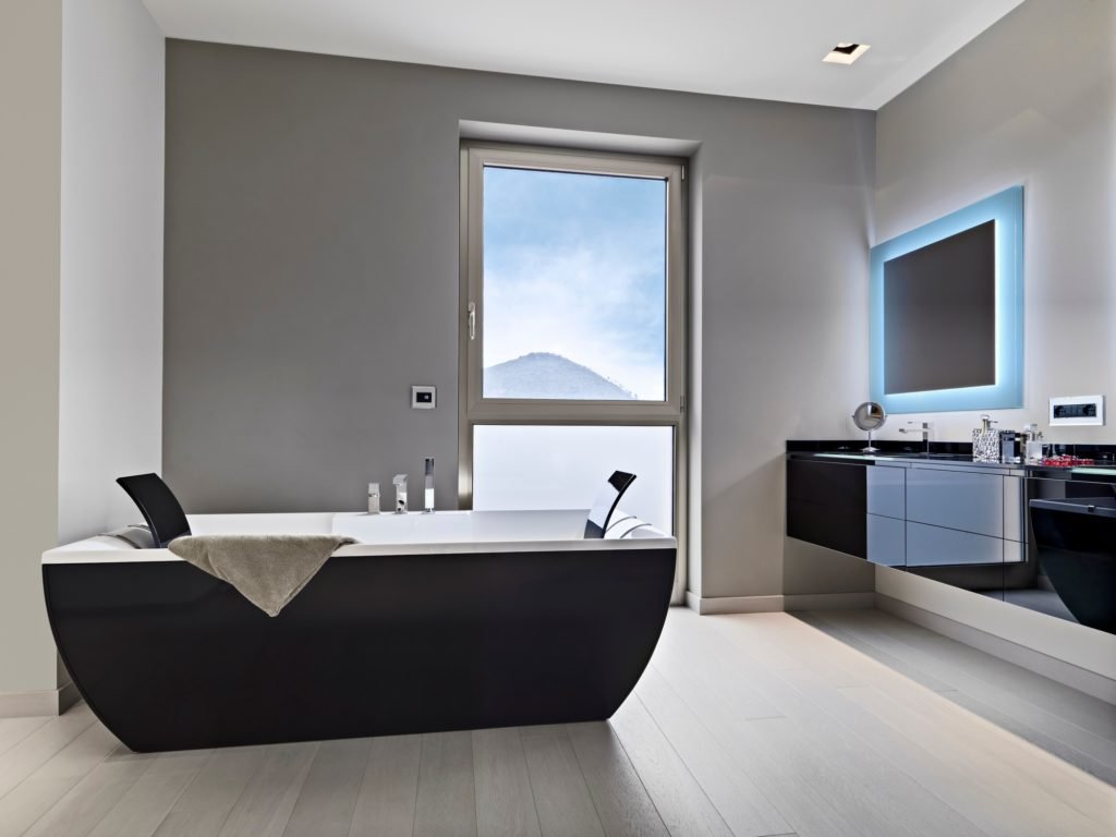 Interiors of a Modern Bathroom