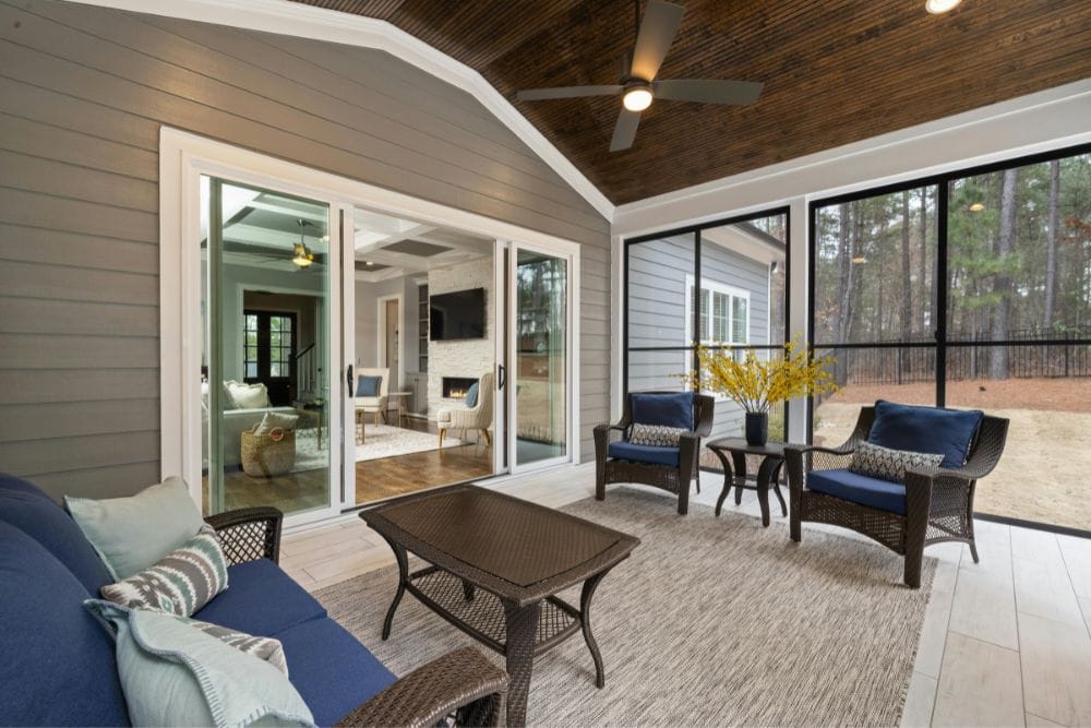 Completed sunroom remodel in Morrisville NC