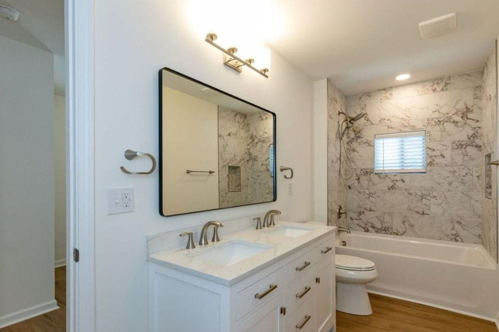 Finished Bathroom Remodel in Durham NC