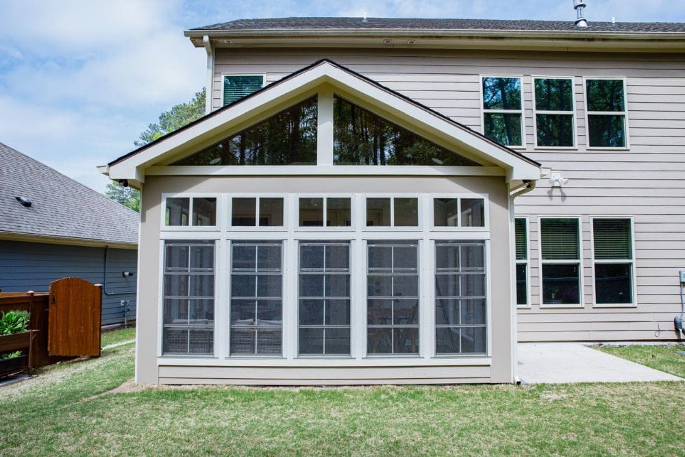 Outside view of Sunroom Addition in Durham NC