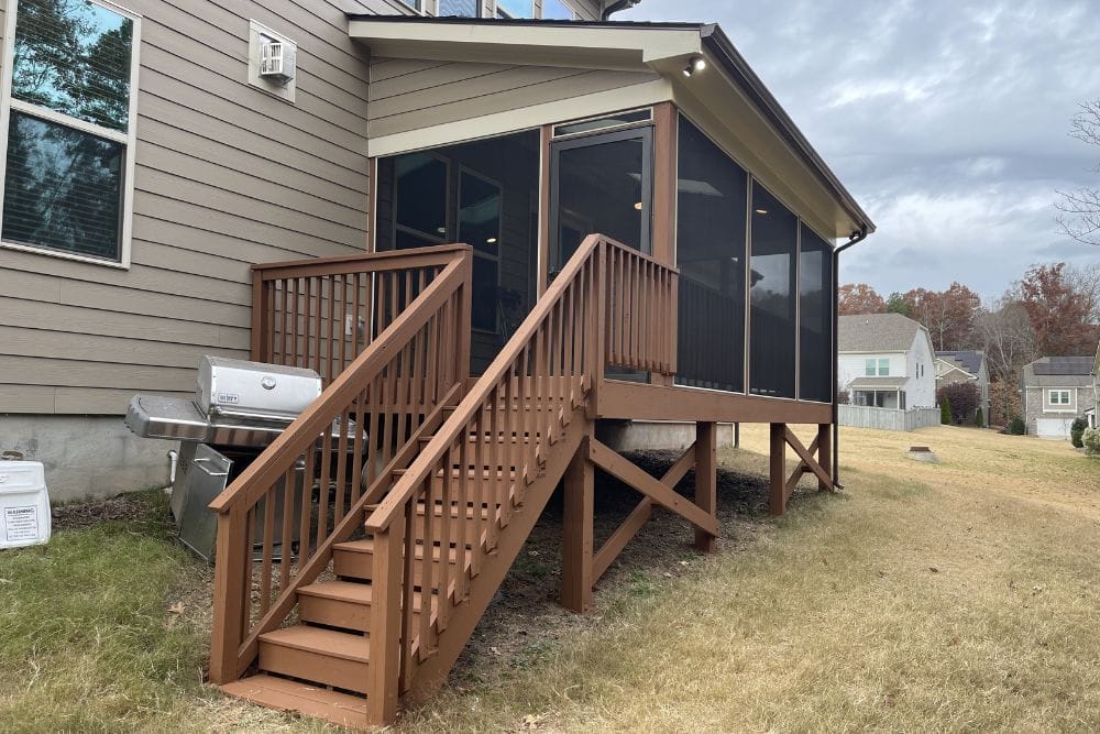 screened in porch addition in Durham NC